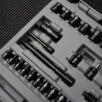 Stanley 50-Piece 3/8 in. Drive SAE and Metric Ratchet and Socket Set with Black Chrome Finish thumbnail 5