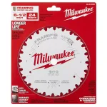 Milwaukee 6-1/2 in. 24-Tooth Framing Circular Saw Blade thumbnail 5