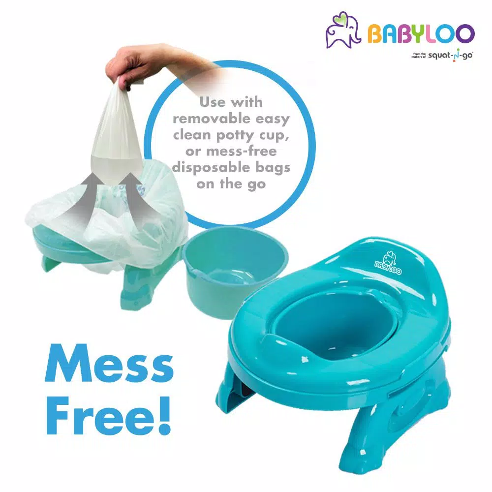 Babyloo 2-in-1 Portable Travel Potty for Toddlers - Blue