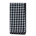 Kay Dee Black and White Gingham Cotton Napkins, 20 in. x 20 in. (4-Pack) thumbnail 1