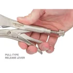 TEKTON 7 in. Curved Jaw Locking Pliers with Straight Tips thumbnail 5