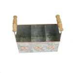 Mind Reader Silver Galvanized Steel Utensil Caddy - Kitchen Condiment & Flatware Organizer thumbnail 5