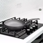 AMERCOOK Lava Stone 8.7 in. Aluminum Nonstick Frying Pan, Gray thumbnail 3