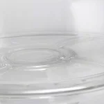 Gibson Home Great Foundations 12-in Clear Glass Cake Stand with Pedestal and Dome Lid thumbnail 3