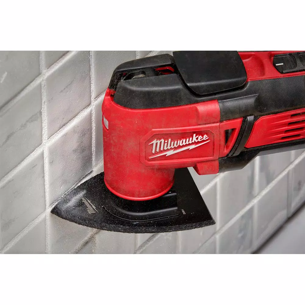 Milwaukee 3 in. Universal Fit Hybrid Carbide Grit 2-in-1 Oscillating Multi-Tool Blade for Tile Work