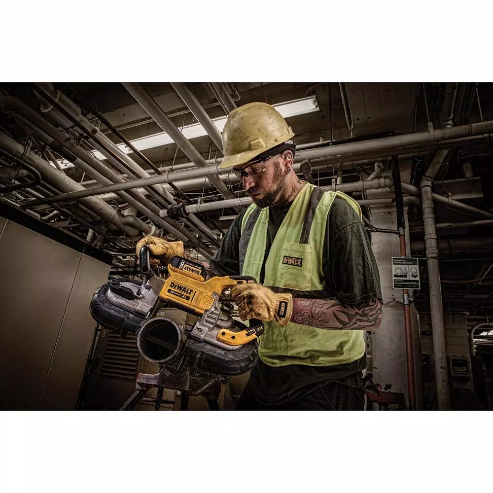 DEWALT 20V MAX XR Cordless Brushless Deep Cut Band Saw Kit with (1) 5.0 Ah Battery