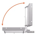CURT 60" x 20" Aluminum Tray-Style Cargo Carrier with 2" Folding Shank, 500 lb. Capacity thumbnail 6