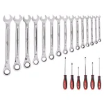 Milwaukee 21-Piece Metric Ratcheting Wrench and Screwdriver Tool Set thumbnail 1