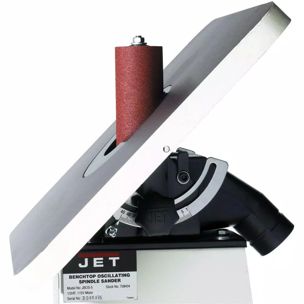 JET JBOS-5 1/2 HP 5.5 in. Benchtop Oscillating Spindle Sander with Spindle Assortment