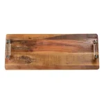 Abigails Abigail's Brown Chalet Reclaimed Wood Serving Tray, 28 in. Rectangle Cheese Board thumbnail 1