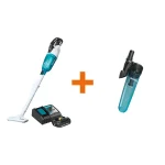 Makita 18V LXT Brushless Cordless Vacuum Kit with 2.0Ah Battery, Rapid Charger & Cyclonic Attachment thumbnail 1