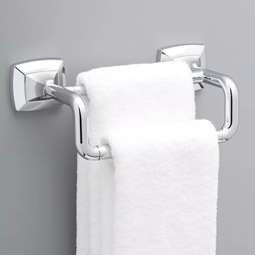Delta Portwood 6 in. Double Hand Towel Bar, Polished Chrome