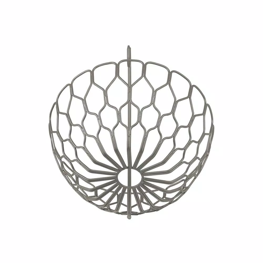 Spectrum Honeycomb Gray Fruit Basket with Banana Hanger Tree