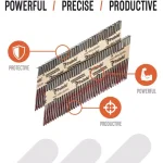 Paslode 30-Degree Brite Smooth Paper-Taped Framing Nails with Compact Framing Nailer Pallet Deal thumbnail 6