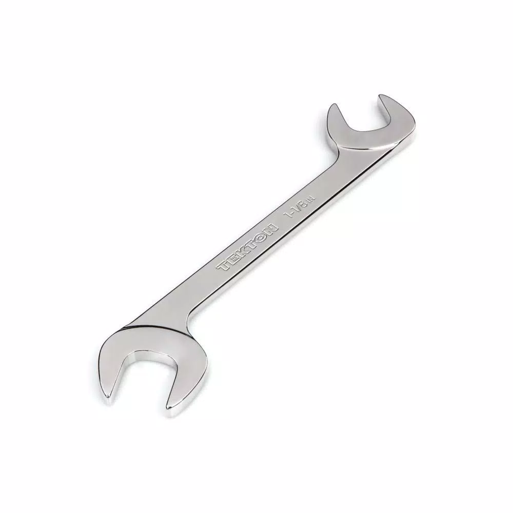 TEKTON 1-1/8 in. Angle Head Double Open End Wrench, 60° Offset