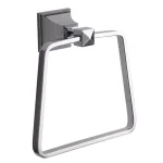 Nameeks Classic Hotel Wall Mounted Square Towel Ring, Chrome Finish thumbnail 1