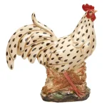 LITTON LANE 14 in. Colorful Rooster Decorative Ceramic Figurine - Farmhouse Style thumbnail 1