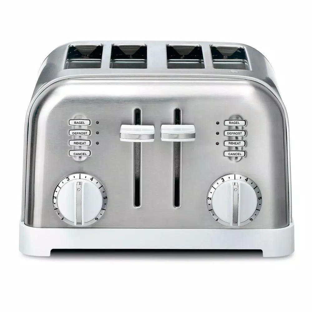Cuisinart CPT-180W Classic Series 4-Slice Wide Slot Toaster, White