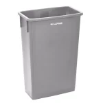 Alpine Industries 23 Gal. Gray Commercial Waste Basket Trash Can thumbnail 1