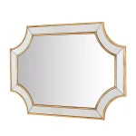 Home Decorators Collection Ornate Gold Beveled Glass Classic Accent Mirror, 35.43 in. x 23.62 in. thumbnail 6