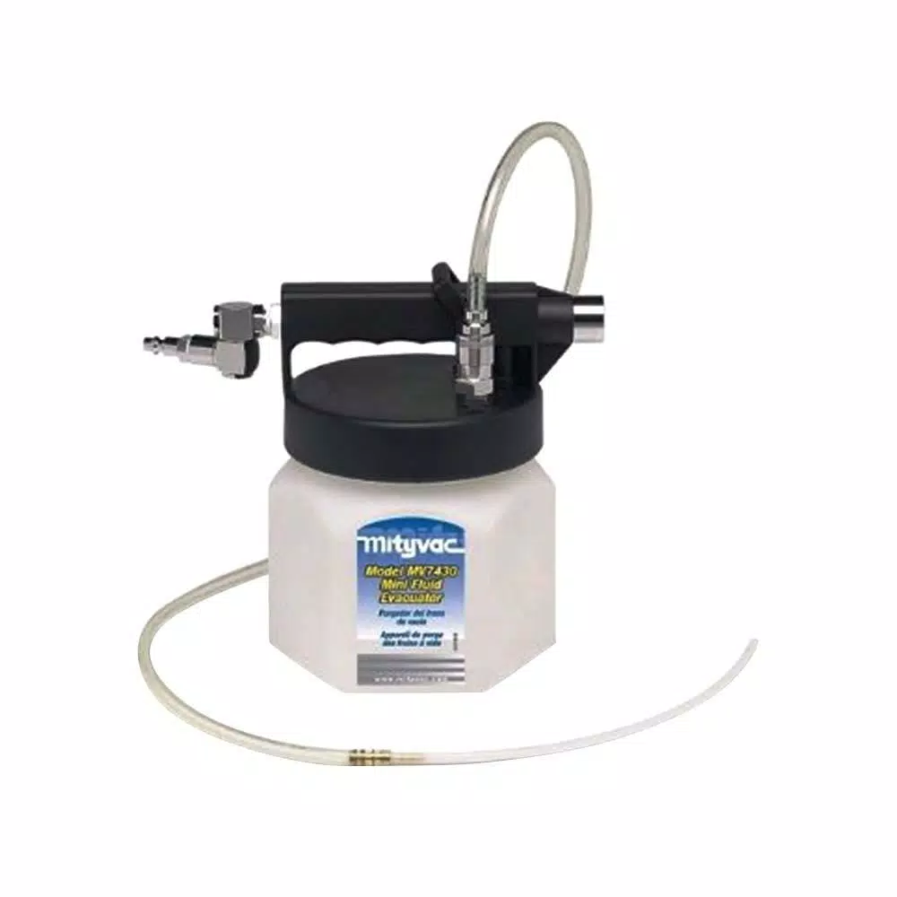 Mityvac MITMV7430 Mini Fluid Evacuator, 1.9 qt. Capacity, Compressed Air Operated
