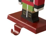Glitzhome Nutcracker Wooden and Metal Stocking Holders, Set of 2 thumbnail 5