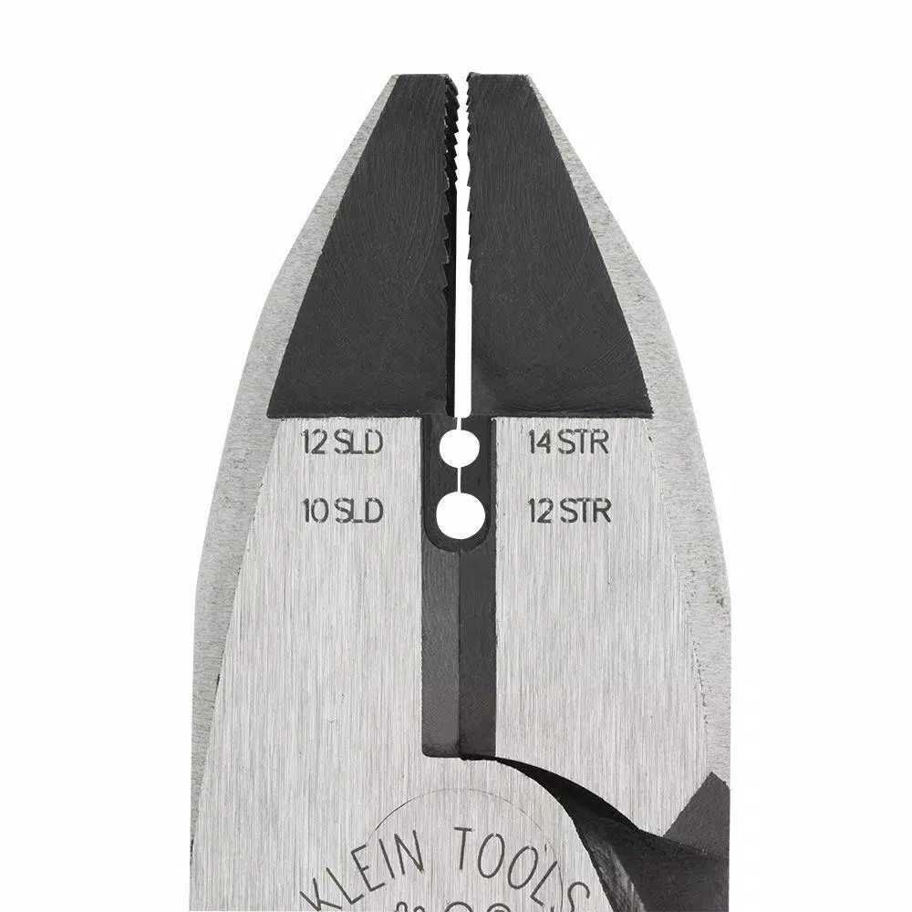 Klein Tools 9 in. High-Leverage Side Cutting Pliers with Wire Stripper and Crimper