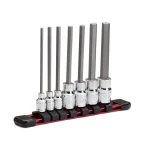 Capri Tools SAE Long Hex Bit Socket Set, 7-Piece thumbnail 1