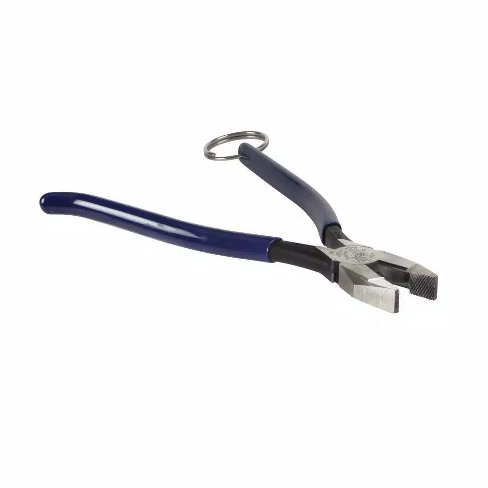 Klein Tools Slim Ironworker Pliers with Tether Ring for Rebar Tie Wire