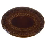 Certified International Aztec Brown Stoneware Oval Platter, 15.75 in. thumbnail 1