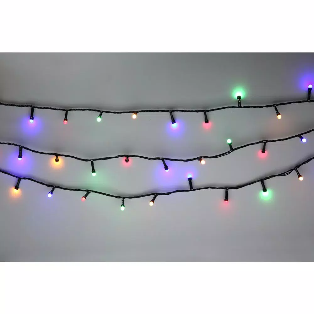 Novolink 200 LED Mini Globe Multi-Color String Lights with Wireless Smart App Control