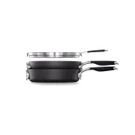 Calphalon Select by Calphalon 3-Piece Hard-Anodized Aluminum Nonstick Cookware Set, Black thumbnail 1