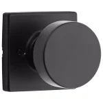 Kwikset Pismo Square Matte Black Half-Dummy Door Knob thumbnail 1