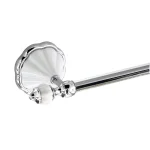 MODONA Flora 4-Piece Bathroom Accessories Set - White Porcelain & Polished Chrome thumbnail 5