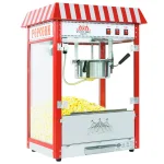 Funtime FT8000CP 8 oz. Commercial Carnival Style Popcorn Popper Machine, Red/Stainless Steel thumbnail 1