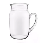 Libbey 82 oz. Clear Glass Drinking Jar Pitcher, Hand-Blown Rustic Design thumbnail 1