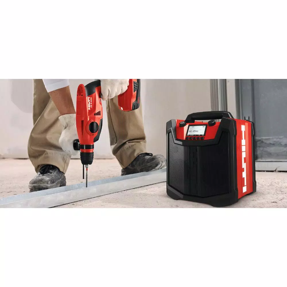 Hilti RC 4/36 120V AM/FM Bluetooth Radio and Battery Charger