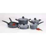 Woll Diamond LITE 10-Piece Cast Aluminum Nonstick Cookware Set, Gray thumbnail 3