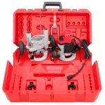 Milwaukee 2-1/4 HP Multi-Base Router Kit with Plunge and BodyGrip Fixed Base thumbnail 1