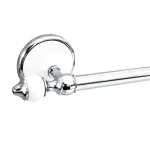 MODONA 4-Piece Bathroom Accessories Set, White Porcelain and Polished Chrome thumbnail 5
