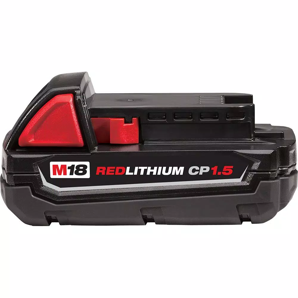 Milwaukee M18 18V Lithium-Ion 1.5Ah Compact Battery Pack, 4-Pack