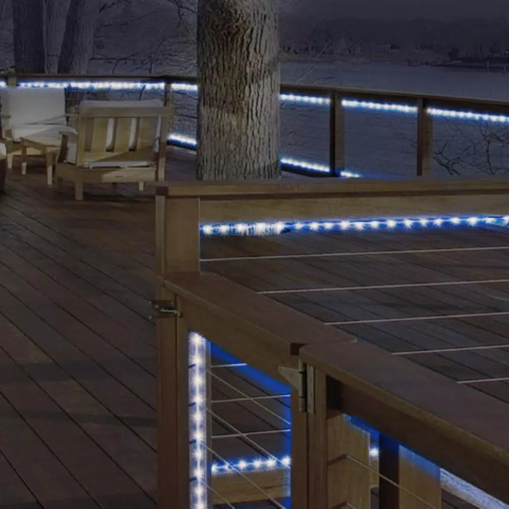 DEERPORT DECOR 16 ft. 80 LED Blue Mini Rope Light, Weather Resistant Indoor/Outdoor Specialty Lights
