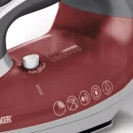 BLACK+DECKER Xpress Steam Iron with Stainless Steel Soleplate and Retractable Cord Reel, Red thumbnail 3