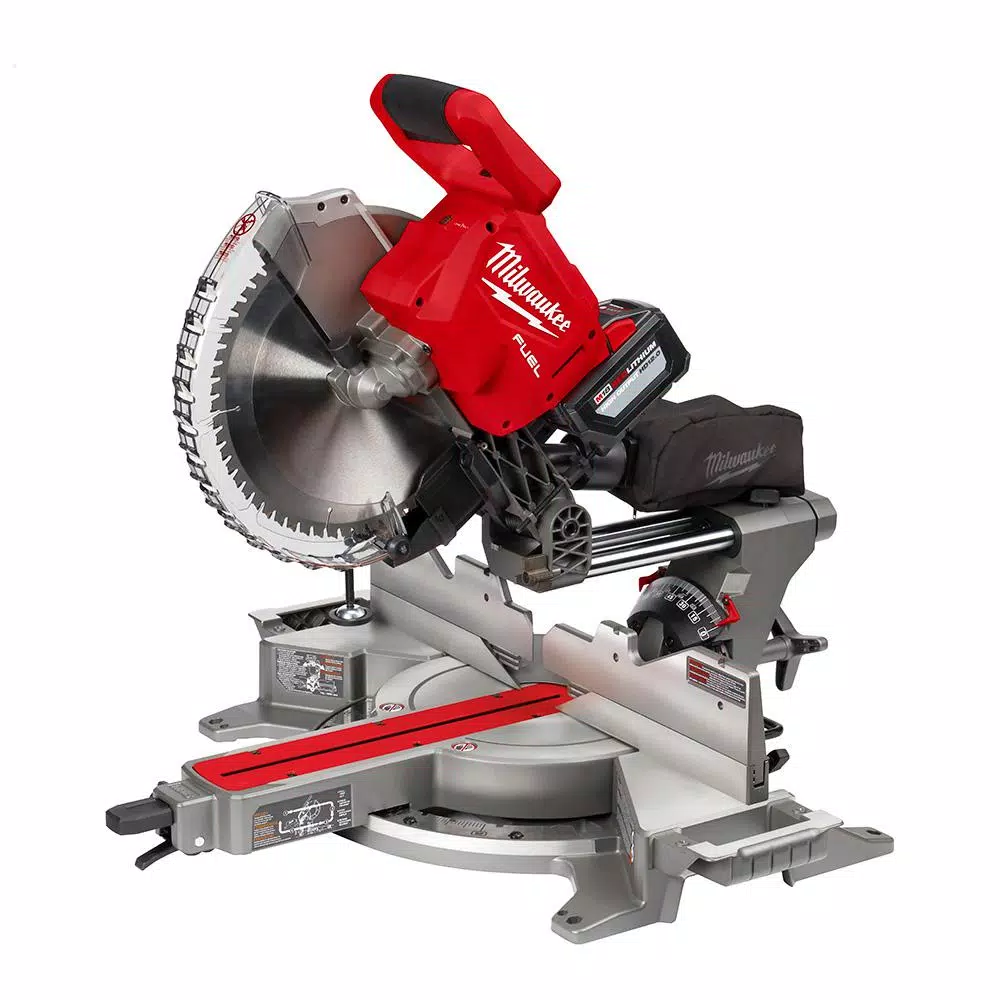 Milwaukee M18 FUEL 12 in. Dual Bevel Sliding Compound Miter Saw Kit with Stand, Battery & Charger