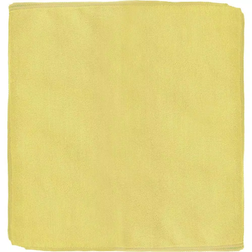 Renown 12-Pack General Purpose Microfiber Cleaning Cloths, 12 in. x 12 in., Yellow