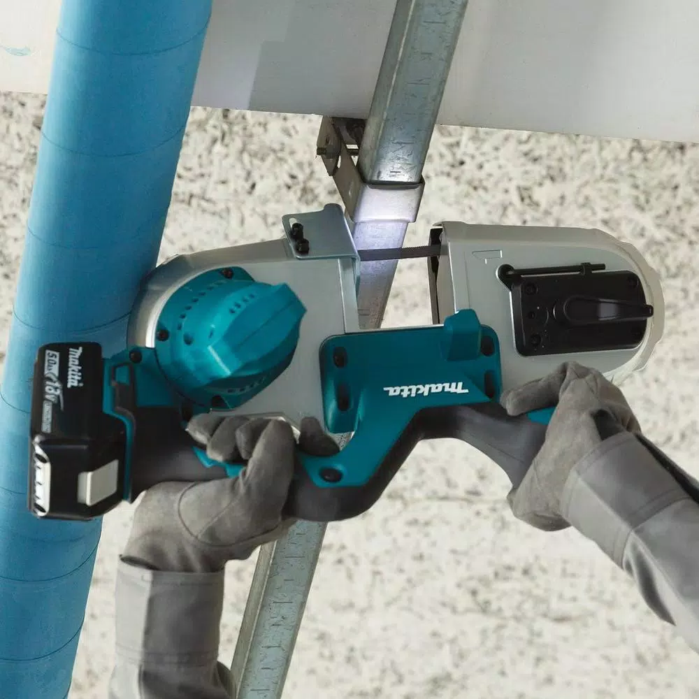 Makita 18V LXT Cordless Compact Band Saw Kit with 5.0 Ah Battery and Charger