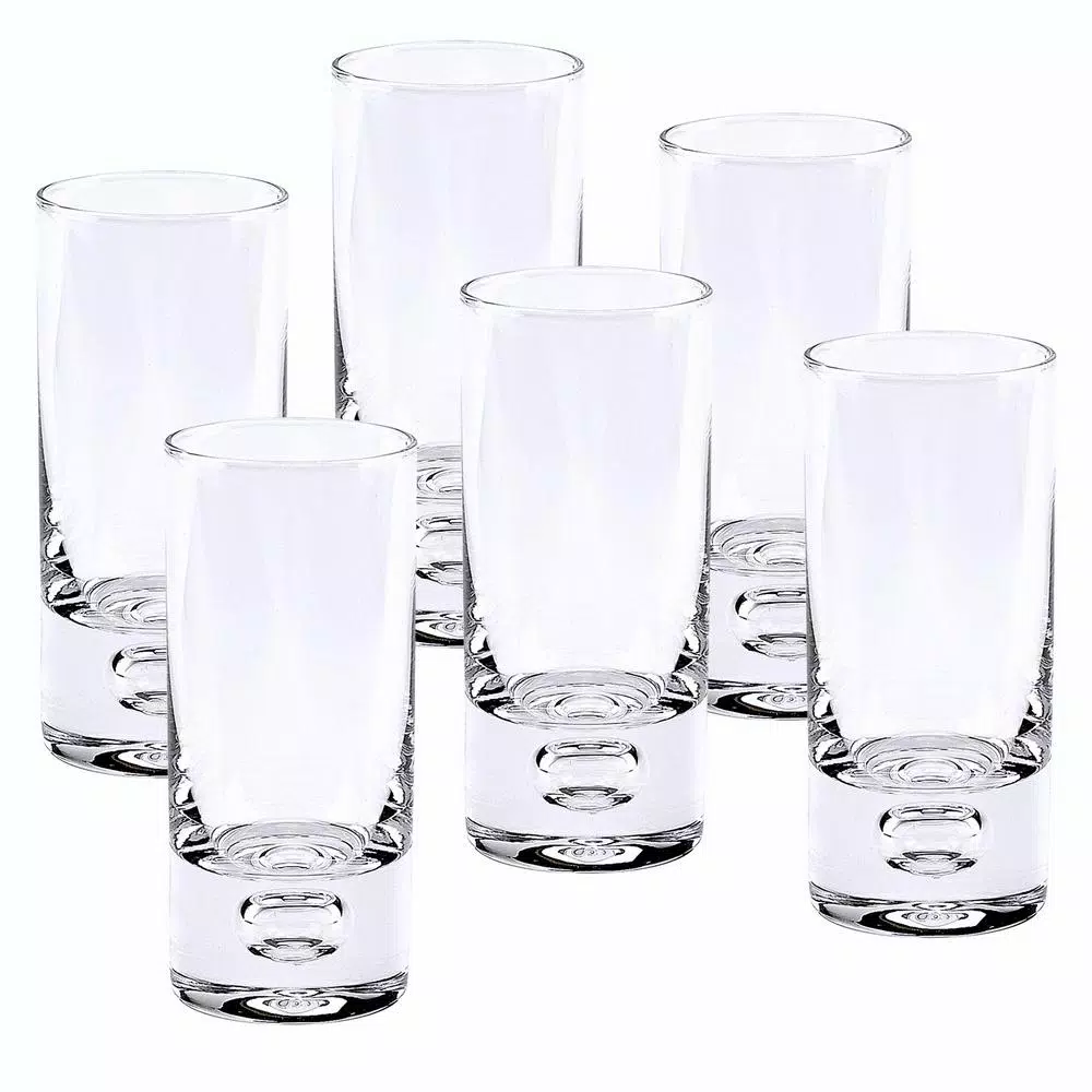 Badash Crystal Galaxy 6-Piece 3 oz. Mouth Blown Lead Free Crystal Shot and Vodka Glass Set