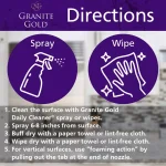 Granite Gold Polish 2-Pack, 24 oz. Spray Bottles for Natural Stone Surfaces thumbnail 7