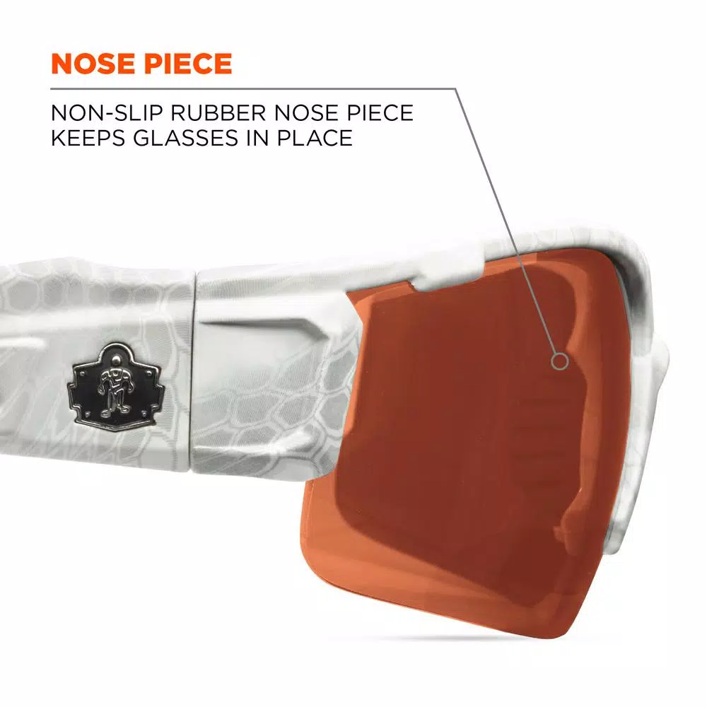 Ergodyne Skullerz Dagr Kryptek Yeti Polarized Safety Glasses, Tinted Copper Lens, ANSI Z87.1+