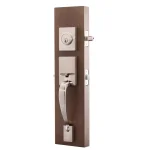 Copper Creek Colonial Handleset with Waverlie Lever Trim, Satin Stainless Steel thumbnail 2
